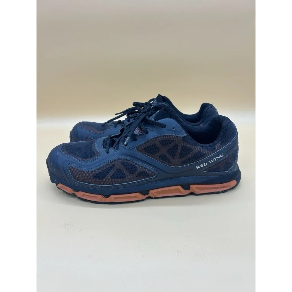 Red Wing 6338 Steel Toe Work Shoes Men's Size 12 E2 Black‎ Orange Safety Toe